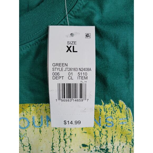 See America Tee Shirt Womens XL Teal Green Blue Creative Action Network NWT - Picture 3 of 7